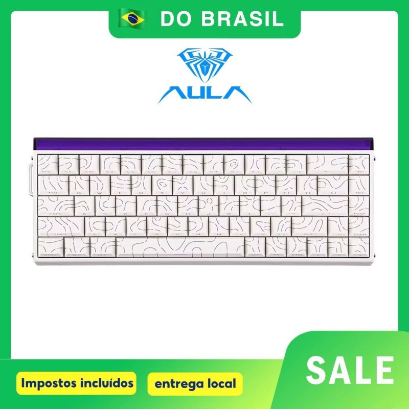 Teclado Gamer Aula Hero 68He magnético Gatilho Rápido 8K