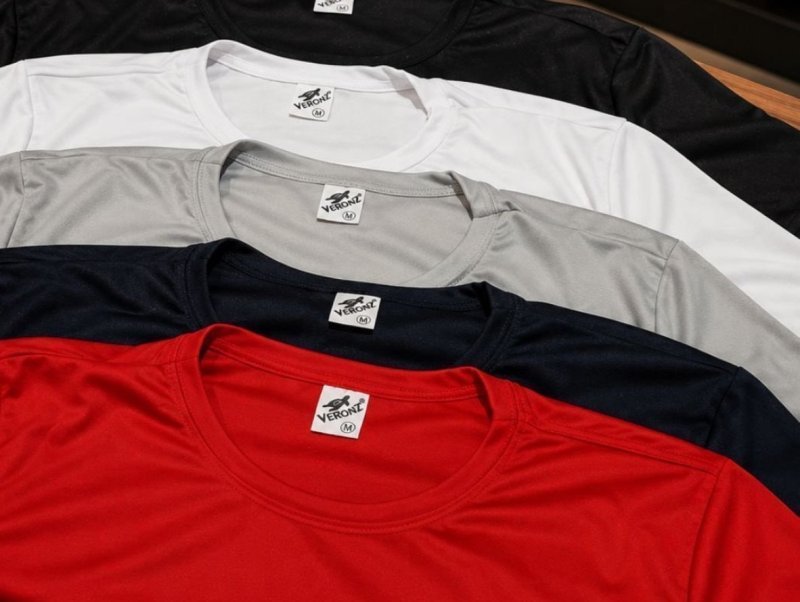 Kit 5 Camisetas Básicas Masculina Dry Fit Lisa Tradicional