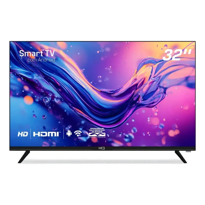 Smart TV HQ 32" HD Android 12 Design Slim HQS32NKHM