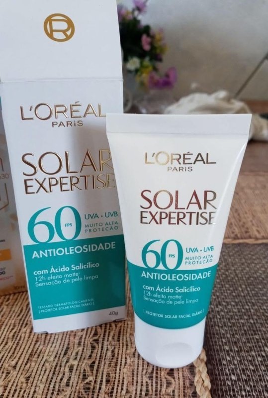 L'Oréal Paris Protetor Facial Solar Expertise Antioleosidade FPS 60, 40g