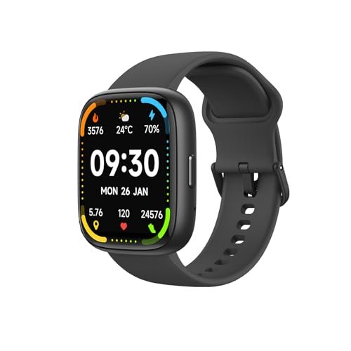 Bettdow SmartWatch, relógio smartwatch com Ecrã tátil e Alexa, à prova d'água IP68