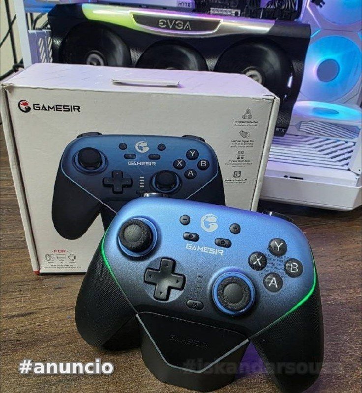 Gamesir Super Nova Controle Com Dock sem fio Hall Effect, 1000mAh