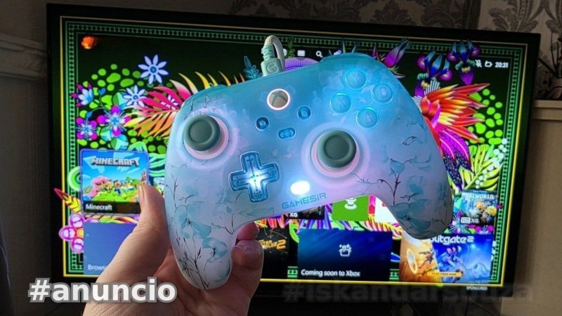 Controle GameSir T7 Pro Floral para Xbox com Joystick de Efeito Hall