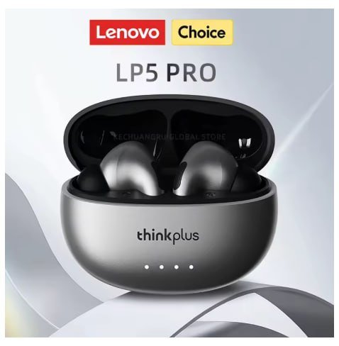 Fones de Ouvido Sem Fio Lenovo LP5 PRO Bluetooth 5.4 TWS