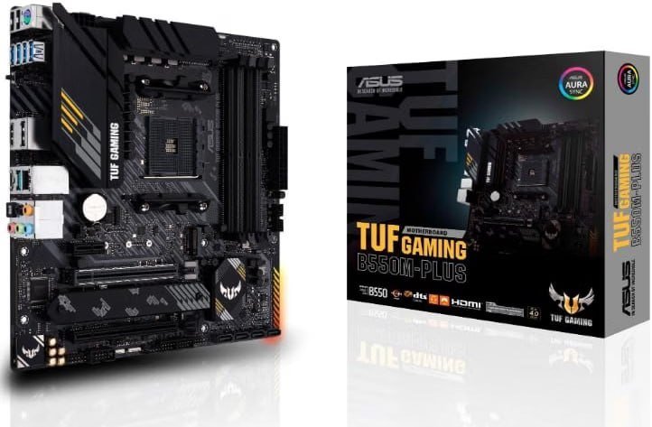 Placa-Mãe Asus Tuf Gaming B550m-Plus Am4 mATX Suporte Ryzen