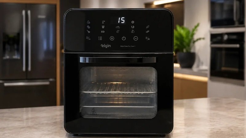 Fritadeira e Forno Elétrico Style Oven Fry 3 em 1 Elgin - 10 Litros, 110V