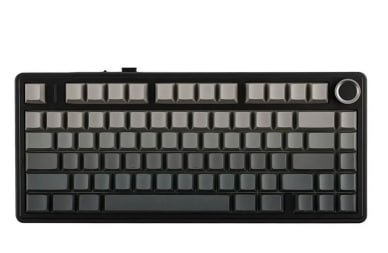 Teclado Sem Fio Mecânico AULA F75 RGB, Hot Swap, Keycaps PBT, Com Knob de Volume