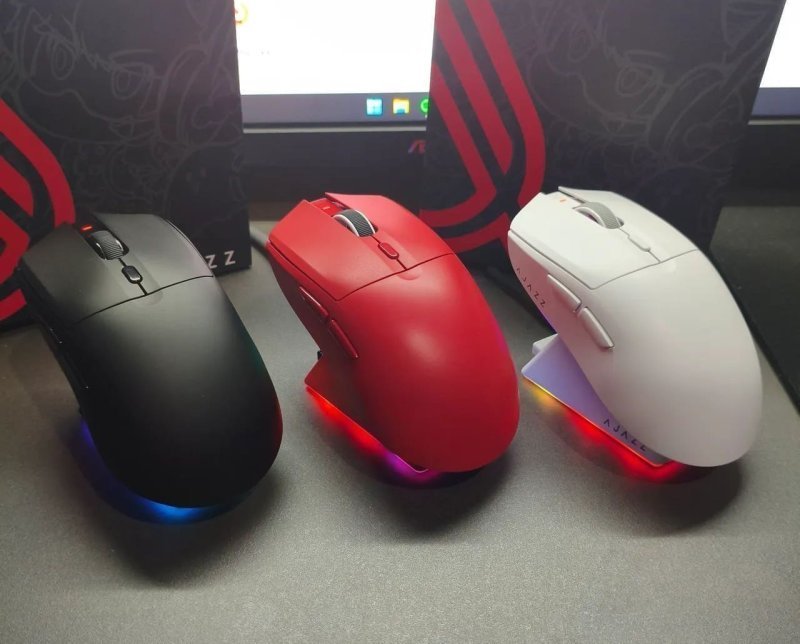 Mouse Sem Fio Com Dock Ajazz Aj139 V2 Series Paw 3311 500mAh Micro Switch Huano Tri Mode