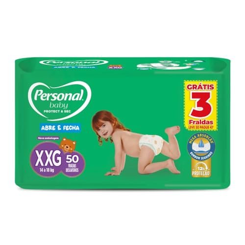 Personal Fralda Soft & Protect Hiper XXG, 50 Unidades