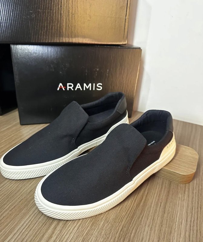 Tênis Masculino Casual Aramis Daily Slip Confortável Moderno Bege