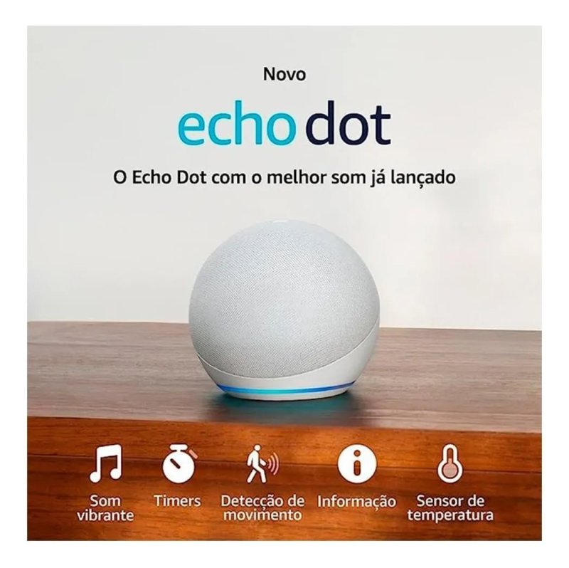 Echo Dot 5ª Geração com Alexa – Branco
