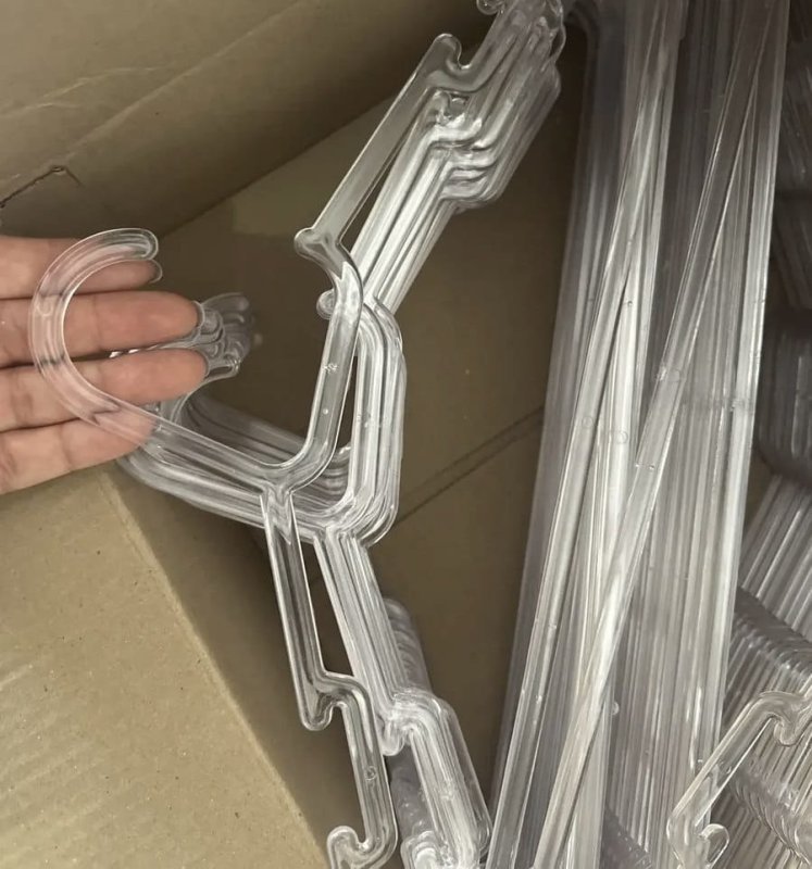 Cabide Acrílico Premium Kit 50 Unidades Cor Transparente Libery Casa