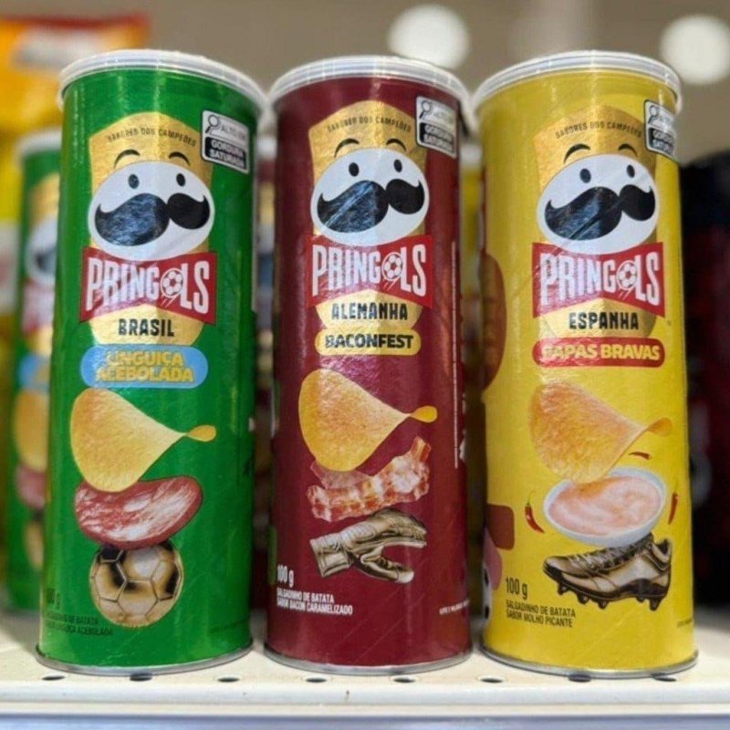 Batata Frita Pringles Tripack Especial Festa do Futebol + Frete Grátis