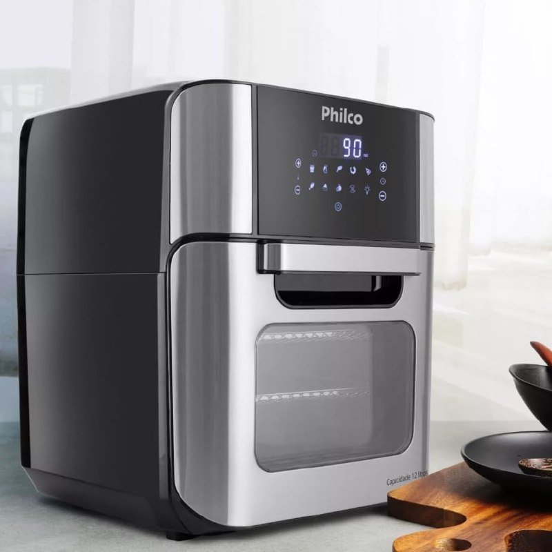 Fritadeira Air Fryer Oven Philco 2 em 1 12L 127/220v