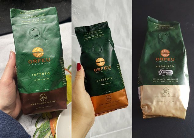 Café Em Grãos Orfeu 250g com Frete Grátis
