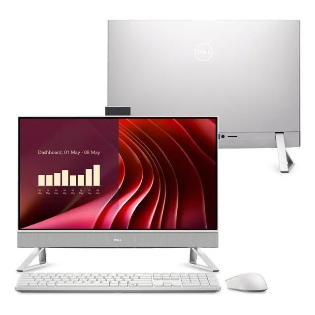 Computador All-in-One EC24250 Dell 23,8" Intel Core i5 8GB RAM 1TB Windows 11 Branco