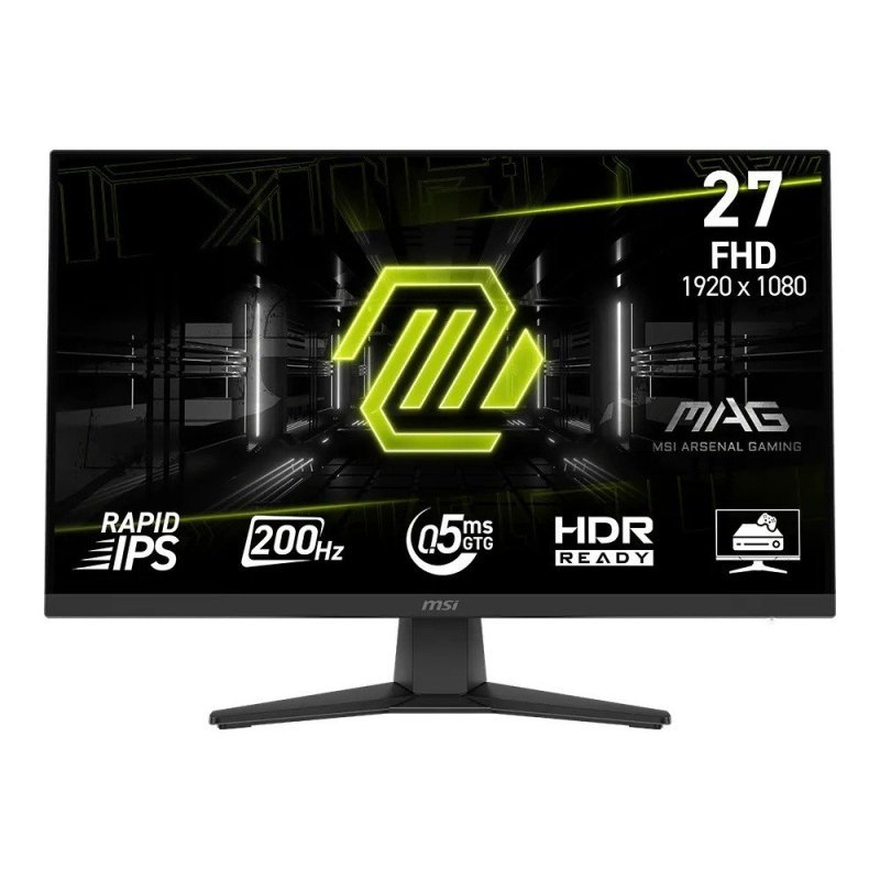 Monitor Gamer MSI MAG 272F, 27'', Full HD, Rapid IPS, 200Hz, 0.5ms - 9S6-3CE51T-002