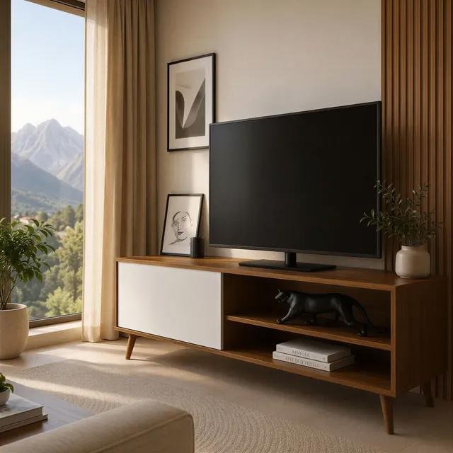 Rack Aparador Retrô Moderno 90cm Pés Palito