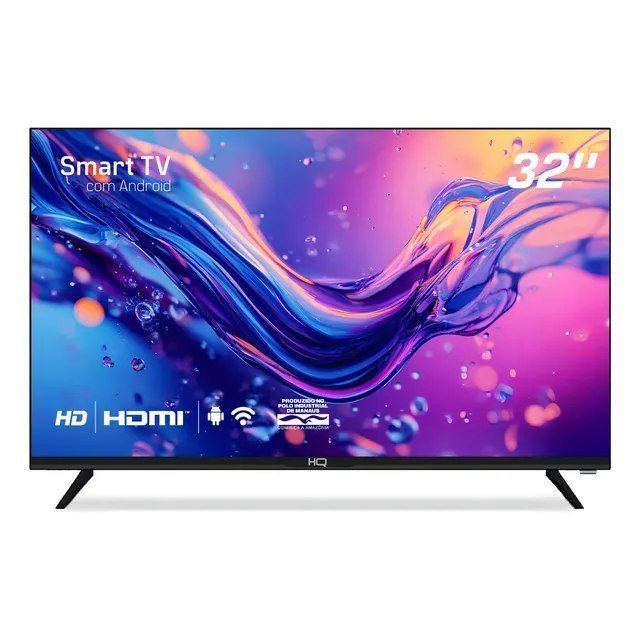 Smart TV HQ 32 HD Android 12 Design Slim HQS32NKHM