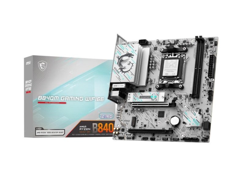 Placa Mãe MSI B840M GAMING WIFI6E (AM5/2xDDR5/HDMI/DisplayPort/M.2/USB 3.2)