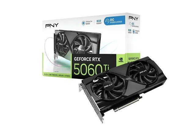 Placa de Vídeo PNY GeForce RTX 5060 Ti OC 8GB GDDR7