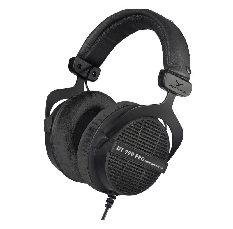 beyerdynamic Fone de ouvido Dt 990 Pro circum-auricular para monitor de estúdio, Preto