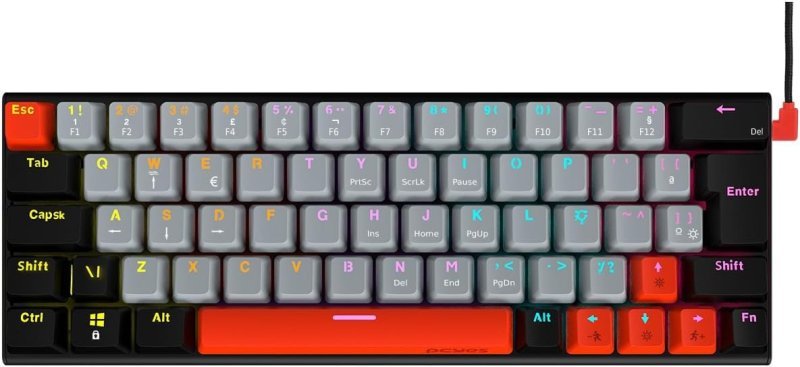 TECLADO GAMER MECANICO PCYES KUROMORI 60%