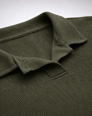 Camisa Polo Masculina Texturizada Sem Botão