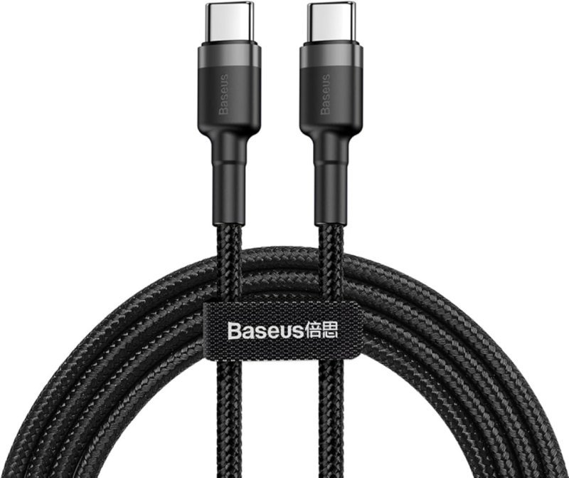 Cabo de 2 metros de Nylon BASEUS Turbo tipo C P/tipo C 60wats