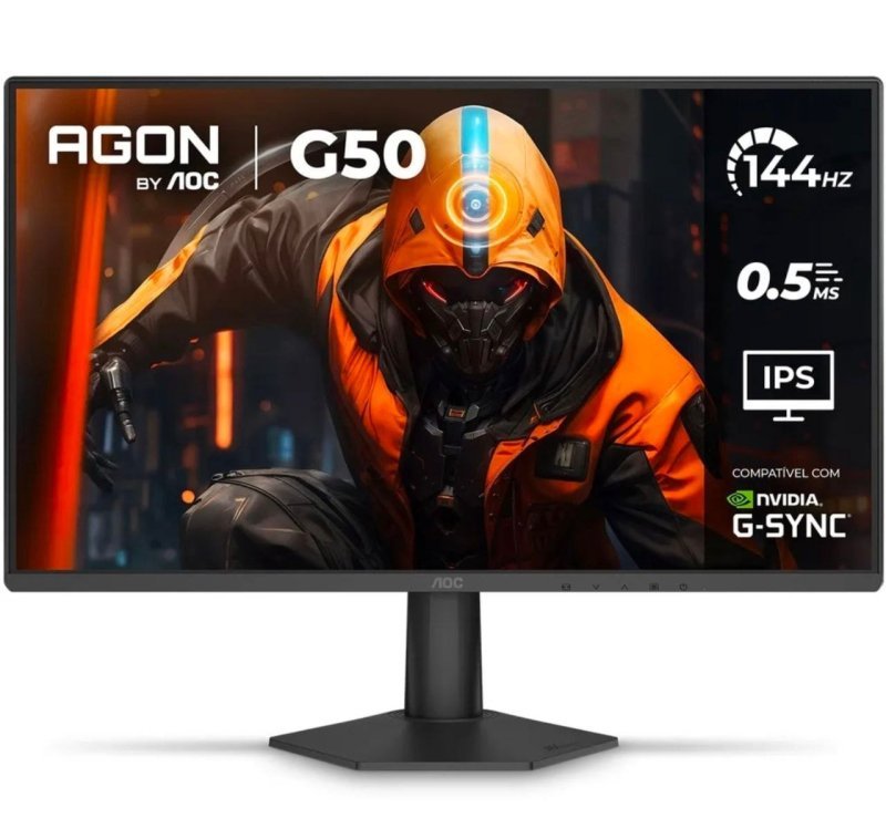 Monitor Gamer Aoc Agon G50 24" 144Hz 0,5ms Ips Hdr10 G-Sync 24G50f Preto