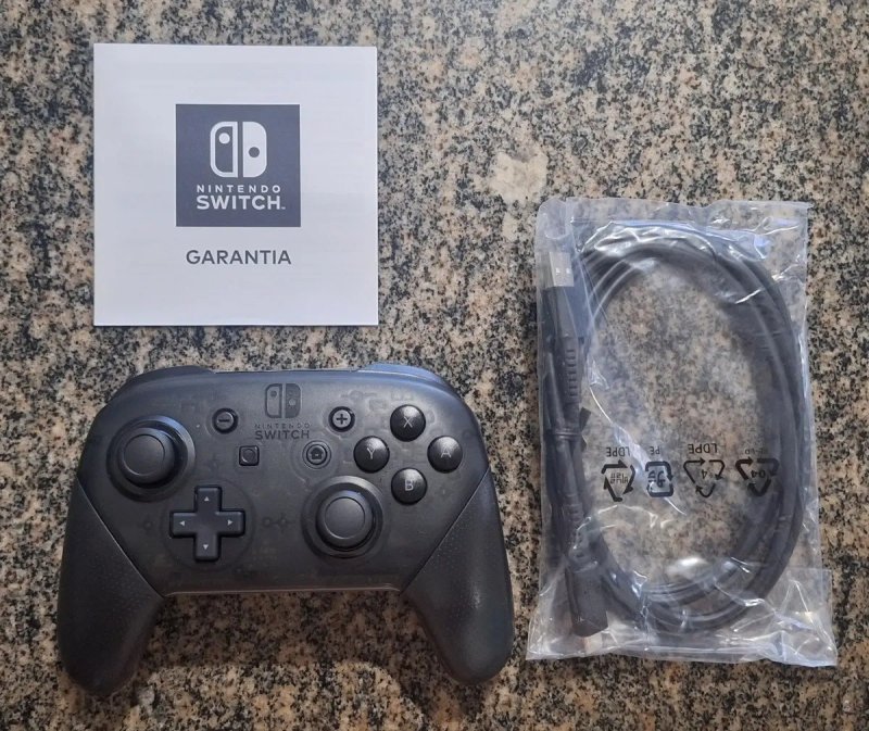 Controle Pro Nintendo Switch Sem Fio Bluetooth Ergonomico e Preto + Frete Grátis