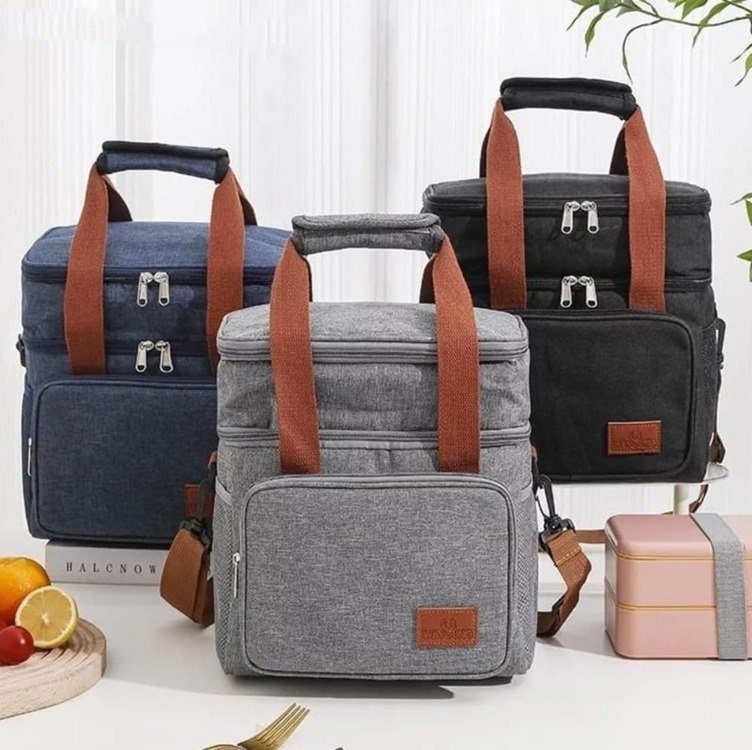 Bolsa Térmica Marmita Lancheira Alça Transversal Ajustável Removível