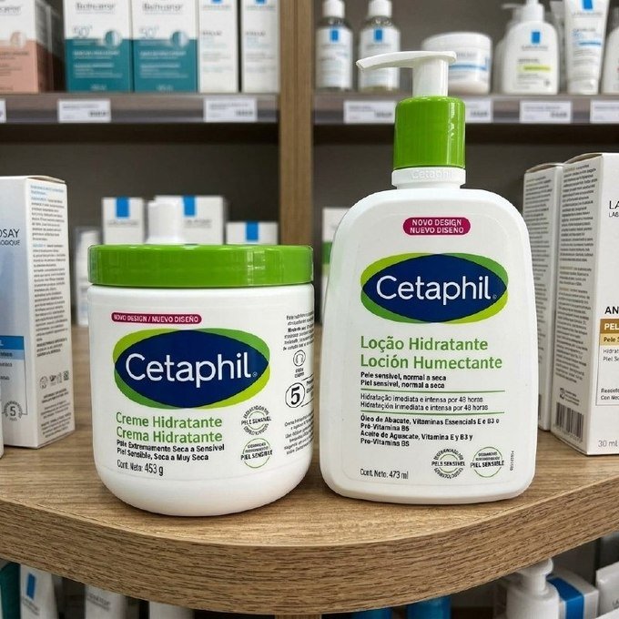 Kit Cetaphil (1 Creme Hidratante Neutra 453g + 1 Loção Hidratante Neutra 473ml) + Frete Grátis