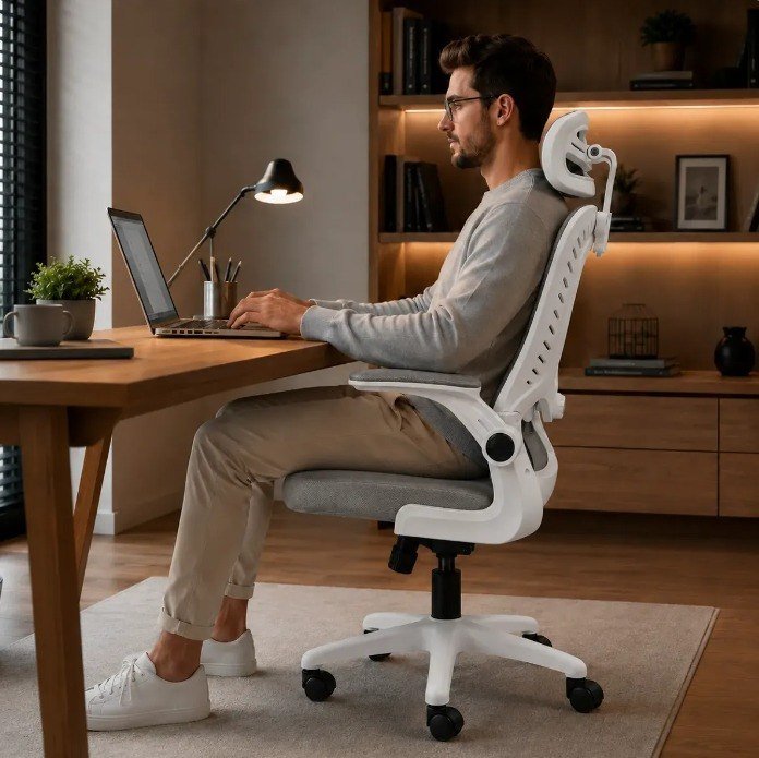 Cadeira Escritório Confortável Ergonômica Giratória Legacy