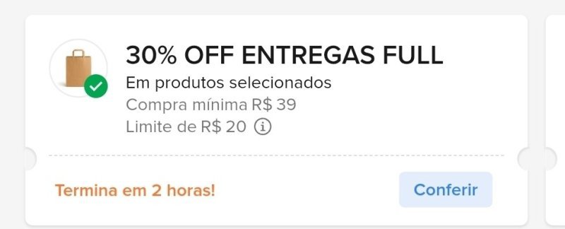 CUPOM: FULL0409 - 30% OFF nas compras acima de R$39,00