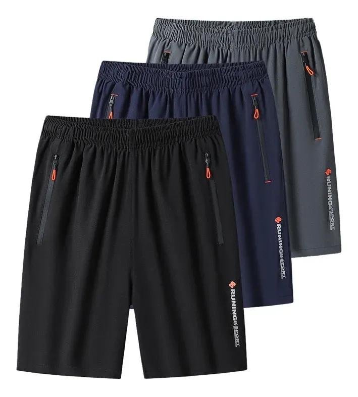 Kit com 3 Bermudas Dry Fit para Academia