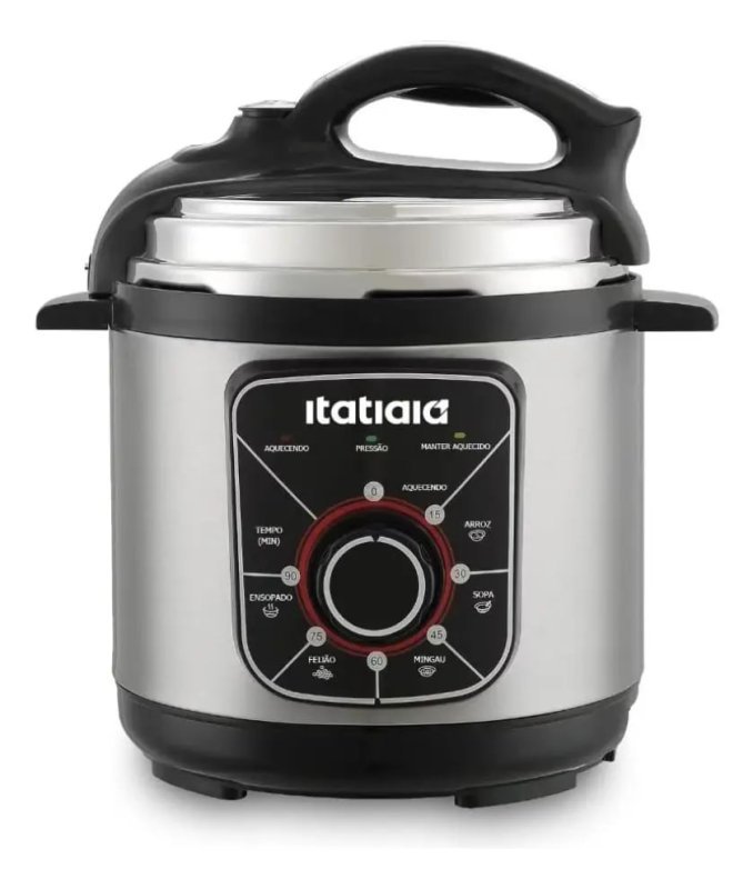 Panela de Pressão Elétrica Essencial Inox Itatiaia 5L 900W