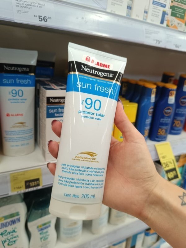 Neutrogena Sun Fresh Protetor Solar Corporal FPS 90, 200ml