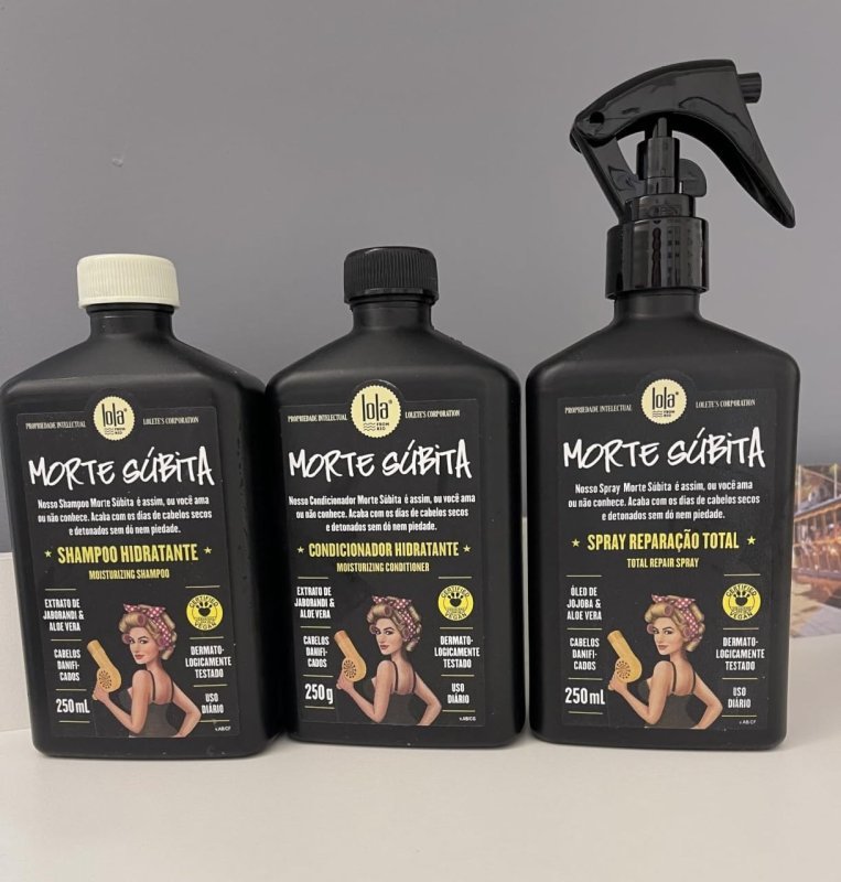Kit Morte Súbita (Shampoo + Condicionador + Spray Reparaçao) - Lola From Rio