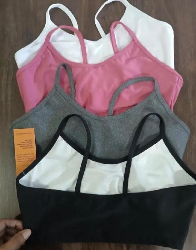 Kit 4 Tops Alcinha Sem Bojo Academia Fitness Roupas Feminina