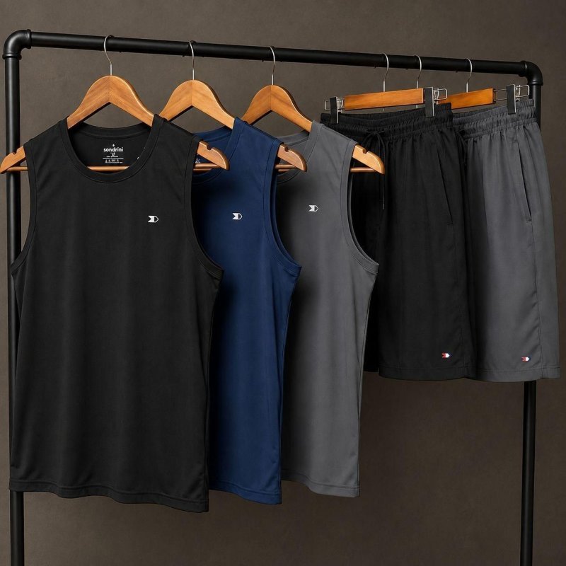 KIT COM O SHORTS E A CAMISA SANDRINI