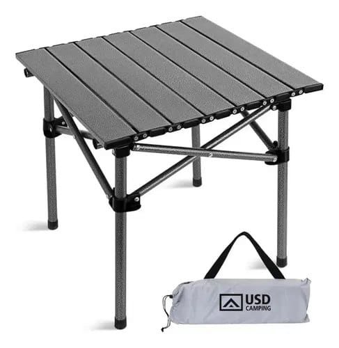 Mesa Camping Dobrável Portátil Alumínio Praia Acampamento Churrasco C/ Bolsa + Frete Grátis