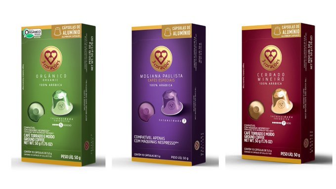 3 Corações 10 Cápsulas de Café Compatíveis com Nespresso + Frete Grátis