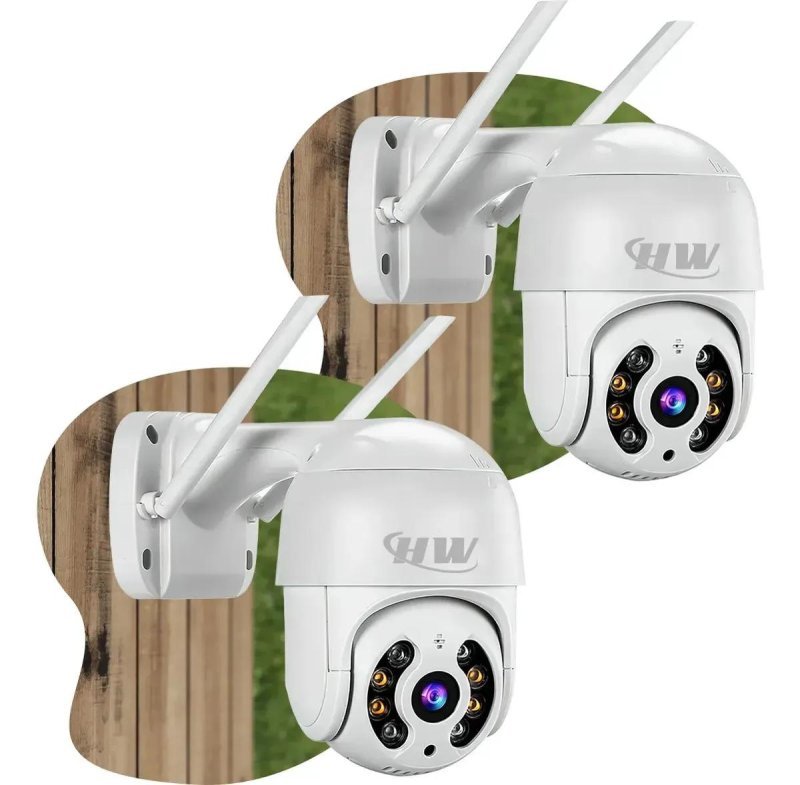 Kit com 2 Câmeras de Segurança Wi-Fi iCSee