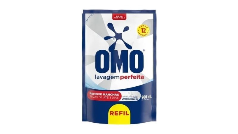 OMO Sabão Líquido Refil Omo Lavagem Perfeita Refil 900Ml