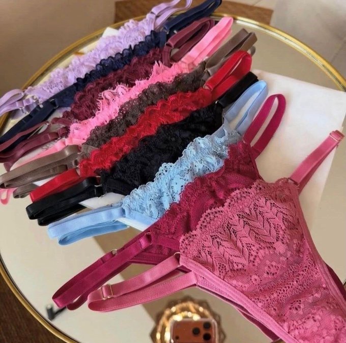 Kit com 10 Calcinhas De Renda Tanga Fio Lingerie + Frete Grátis