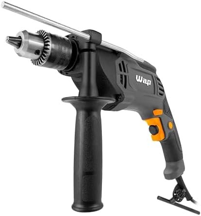 WAP Furadeira Parafusaderia de Impacto WF 1000FE 1/2" com Seletor de Velocidade e Limitador de Profundidade 22Nm 1000W 220V