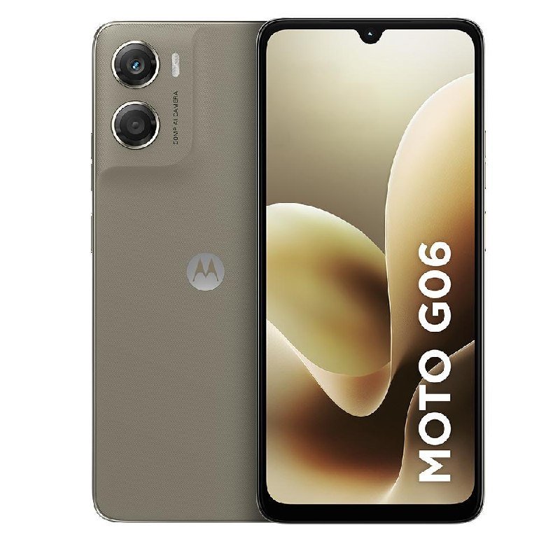 Smartphone Motorola Moto G06 4G 256GB 4GB RAM Câmera Traseira 50MP + Câmera Frontal 8MP Tela de 6,9" 5200 mAh - Bege