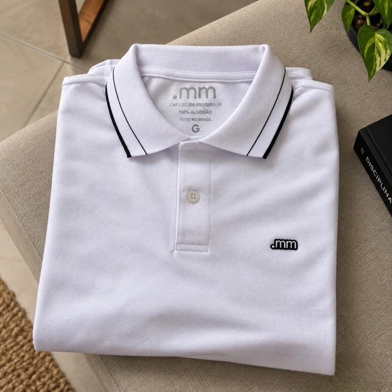 Camisa Gola Polo Pique Algodão