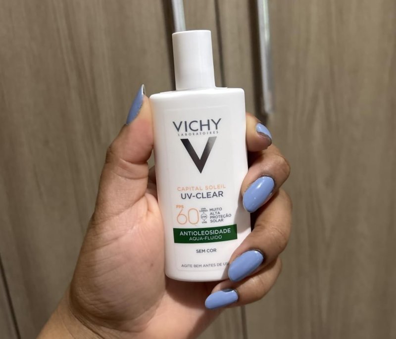 Vichy Capital Soleil UV-Clear Protetor Solar Facial Antioleosidade e Antiacne FPS 60 40g